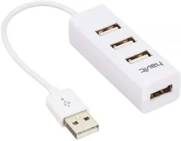 Photo de Hub USB 2.0 Havit H18 - 4 ports (Blanc)