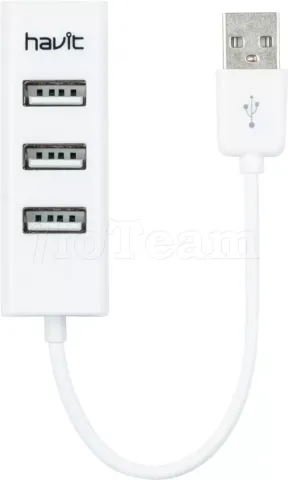 Photo de Hub USB 2.0 Havit H18 - 4 ports (Blanc)