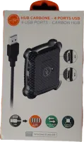 Photo de Hub USB 2.0 Mobility Lab Carbone 4 ports (Noir) - ID 197815