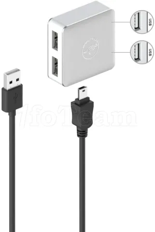 Photo de Hub USB 2.0 Mobility Lab Cube 4 ports (Blanc)
