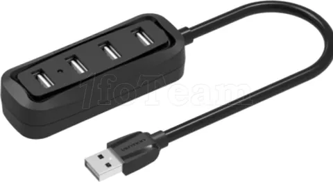 Photo de Hub USB 2.0 Vention 4 ports USB-A 1m (Noir)