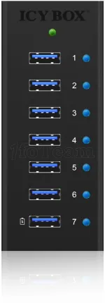 Photo de Hub USB 3.0 Icy Box - 7 ports (Noir)