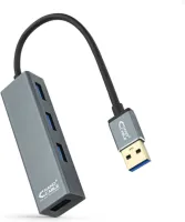 Photo de Hub USB 3.0 Nanocable - 4 ports (Gris)