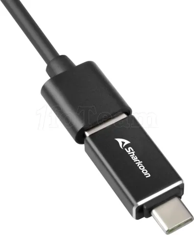 Photo de Hub USB 3.0 Type-A/C Sharkoon 4 ports USB Type A (Noir)