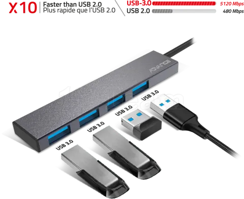 Photo de Hub USB 3.0 Type C Advance Xpand Smart - 4 ports Type A