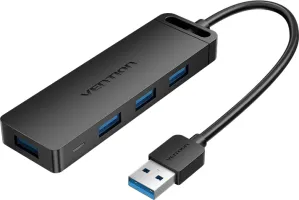 Photo de Hub USB 3.0 Vention - 4 ports 0.5m (Noir)
