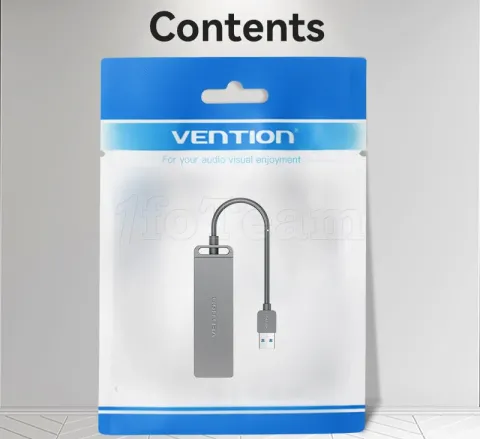 Photo de Hub USB 3.0 Vention - 4 ports 0.5m (Noir)