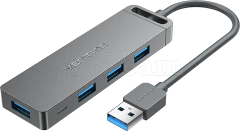 Photo de Hub USB 3.0 Vention - 4 ports USB-A 0.15m (Gris)