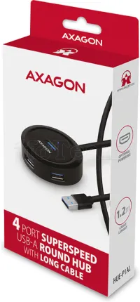 Photo de Hub USB 3.2 Axagon HUE-P1AL - 4x USB-A
