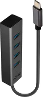 Photo de Hub USB 3.2 Lindy - 4 ports type C (Noir)