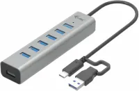 Photo de Hub USB-A/C I-Tec Charging Metal - 7 ports USB 3.0 (Gris)