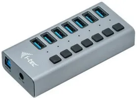 Photo de Hub USB-B alimenté I-Tec Charging 36W - 7 ports USB-A 3.0 (Gris)