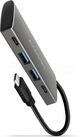Photo de Hub USB-C 3.2 Axagon HUE-4G2 - 4 ports USB-A/C (Gris)