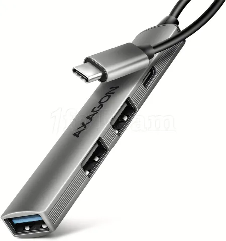 Photo de Hub USB-C 3.2 Axagon HUE-STC - 4 ports (Gris)