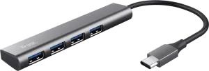 Photo de Hub USB-C 3.2 Trust Halyx - 4 ports (Gris)