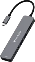 Photo de Hub USB-C 3.2 Verbatim Essentials - 7 ports (Gris)