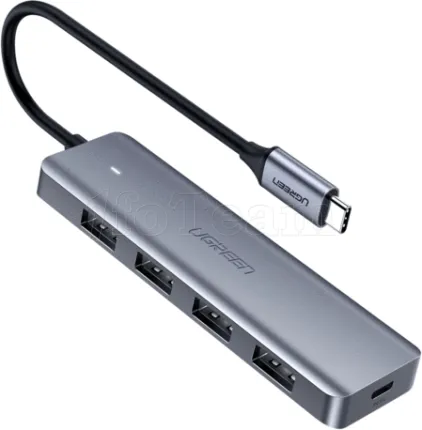 Photo de Hub USB-C Ugreen - 4x USB-A 3.0 (Gris)