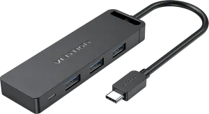 Photo de Hub USB C Vention - 4 ports 0.15m (Noir)