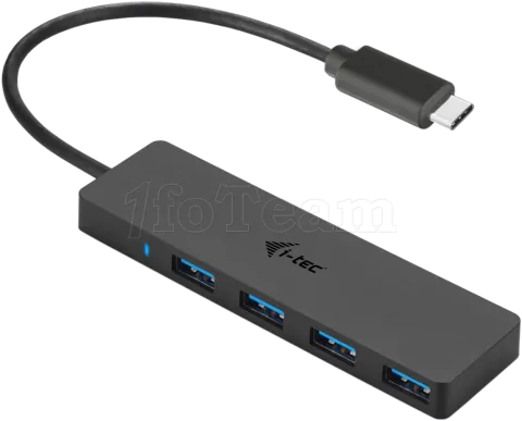 Photo de Hub USB Type C I-Tec - 4 ports USB 3.0 (Noir)