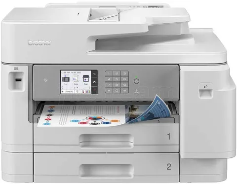 Photo de Imprimante A3 Multifonction 4en1 Brother Gamme Business Smart X MFC-J5955DW (Blanc)