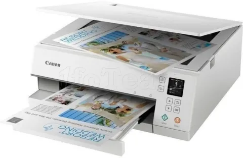 Photo de Imprimante Canon Pixma TS6351 Wifi Multifonctions Recto-Verso (Blanc)