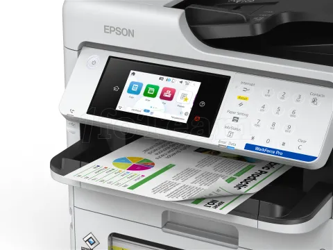 Photo de Imprimante multifonction 4en1 Epson WorkForce Pro EM-C800RDWF (Blanc)