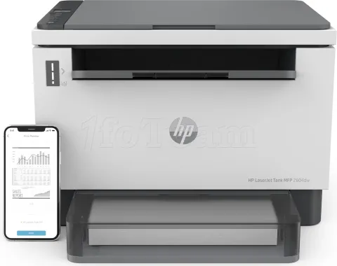 Photo de Imprimante Multifonction HP LaserJet Tank MFP 2604DW (Blanc/Gris)