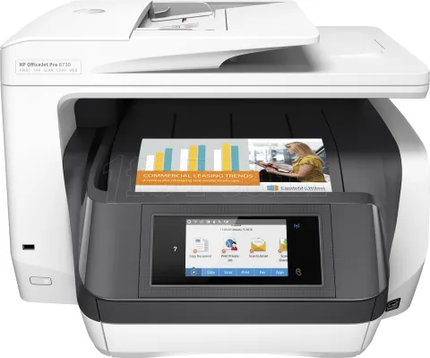 Photo de Imprimante Multifonction HP OfficeJet Pro 8730 (Blanc)