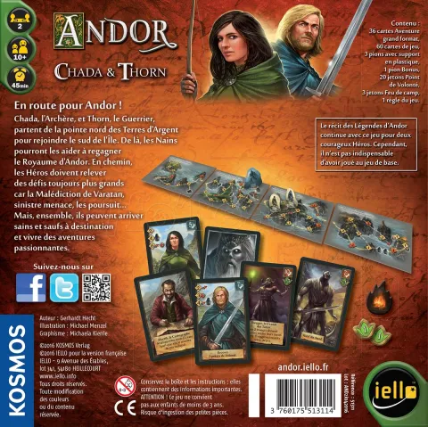 Photo de Jeu - Andor : Chada & Thorn (Jeu De Cartes Pour 2)
