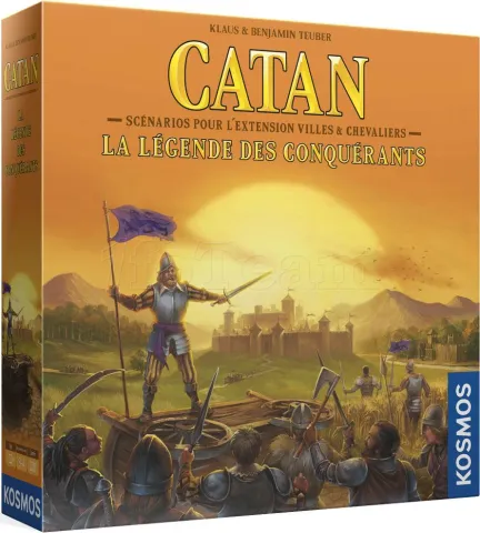 Photo de Jeu - Catan : La Légende des Conquérants (Extension pour Villes et Chevaliers)