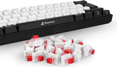 Photo de Jeu de 35 Switchs pour clavier mécanique Sharkoon Kailh Box Red