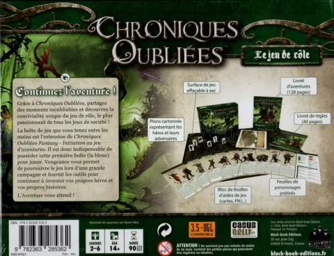 Photo de Jeu de Rôle : Chroniques Oubliées Fantasy - Boite Vengeance (Ext1)