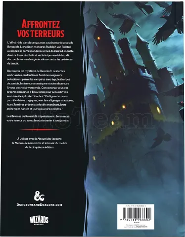 Photo de Jeu de Rôle : Dungeons & Dragons 5 - Livre Le Guide de Van Richten sur Ravenloft