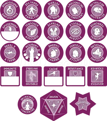 Photo de Jeu de Rôle : Dungeons & Dragons 5 - Set de Jetons du Barde