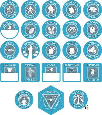 Photo de Jeu de Rôle : Dungeons & Dragons 5 - Set de Jetons du Paladin