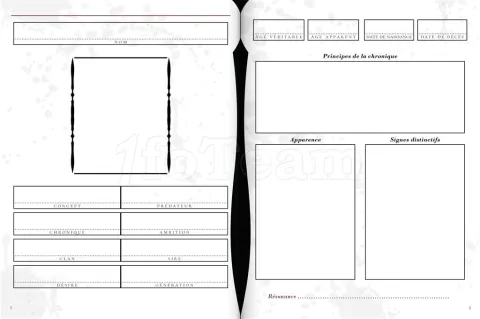 Photo de Jeu de Rôle : Vampire la Mascarade - Le Journal du Personnage