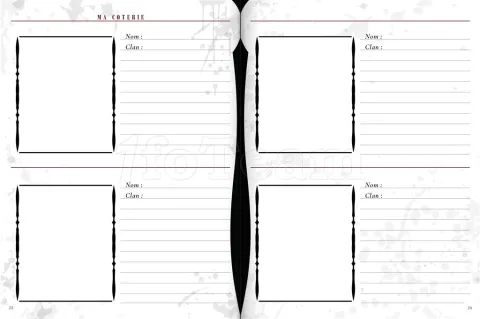 Photo de Jeu de Rôle : Vampire la Mascarade - Le Journal du Personnage