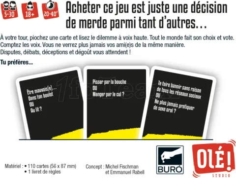 Photo de Jeu - Dilemmes de Merde (FR)