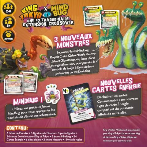 Photo de Jeu - King of Tokyo : Mindbug (Fr)