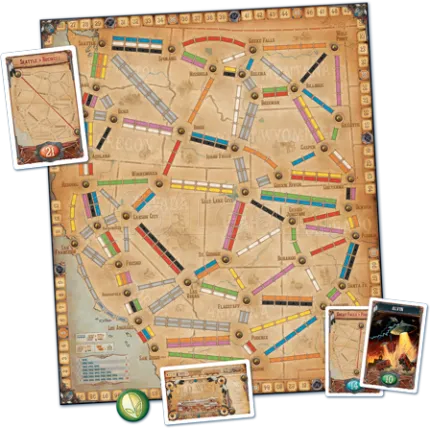 Photo de Jeu - Les Aventuriers du Rail : France & Old West (Extension)