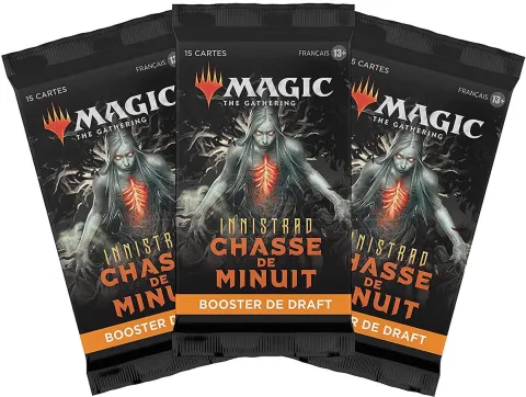 Photo de Jeu - Magic the Gathering : Innistrad Chasse de Minuit Draft Booster (Pack de 3) (Fr)