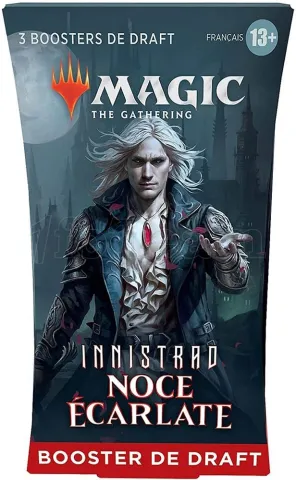 Photo de Jeu - Magic the Gathering : Innistrad Noce Ecarlate Draft Booster (Pack de 3) (Fr)