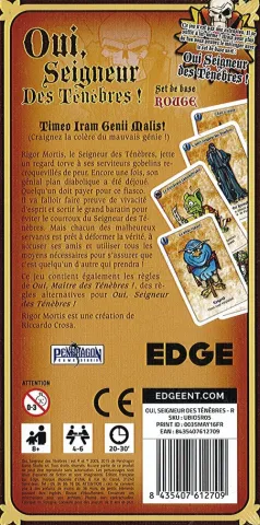 Photo de Jeu - Oui, Seigneur des Ténèbres : Set de Base Rouge