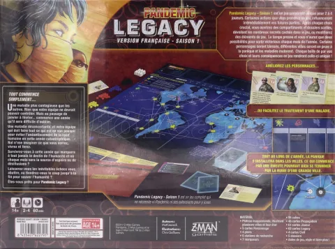 Photo de Jeu - Pandemic Legacy : Saison 1 (Rouge)