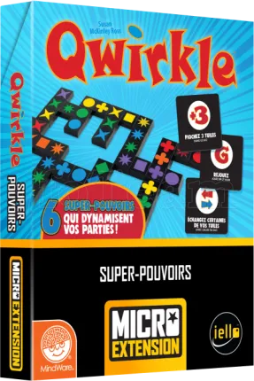 Photo de Jeu - Qwirkle Micro Extension : Super Pouvoirs