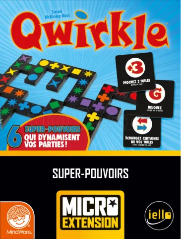 Photo de Jeu - Qwirkle Micro Extension : Super Pouvoirs