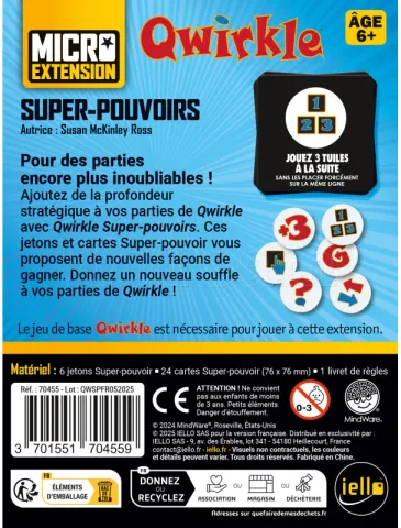 Photo de Jeu - Qwirkle Micro Extension : Super Pouvoirs