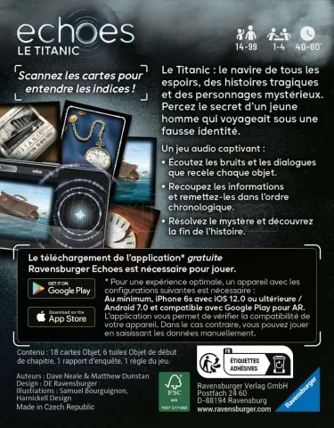 Photo de Jeu Ravensburger - Echoes : Titanic