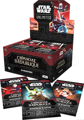Photo de Jeu - Star Wars Unlimited : Crépuscule de la République (Display 24 Boosters) (Fr)