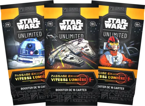 Photo de Jeu - Star Wars Unlimited : Passage en Vitesse Lumière (Display 24 Boosters) (Fr)